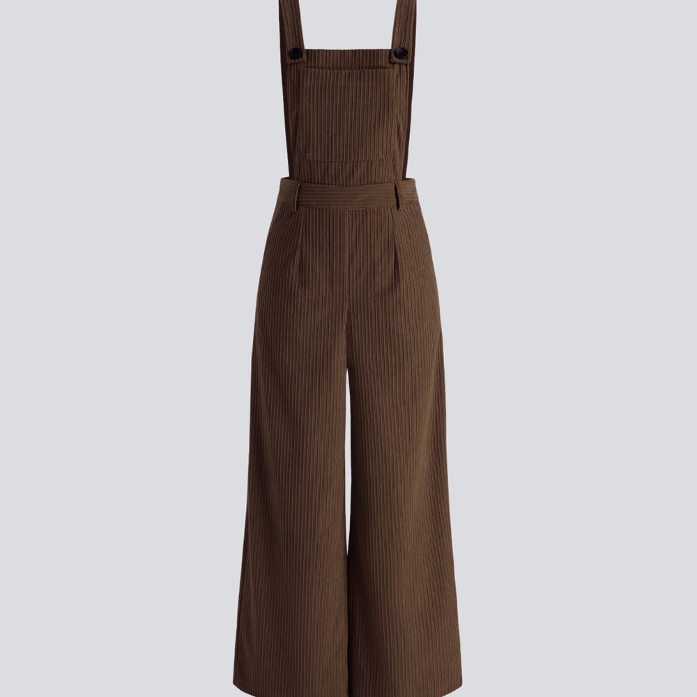 Brown Corduroy Overalls
